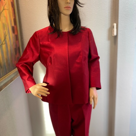 Talbots Silk Blend PantSuit Happy Holiday Parties! SILK! NWOT